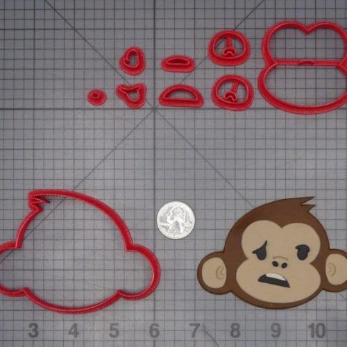 Monkey Head 266-K045 Cookie Cutter Set