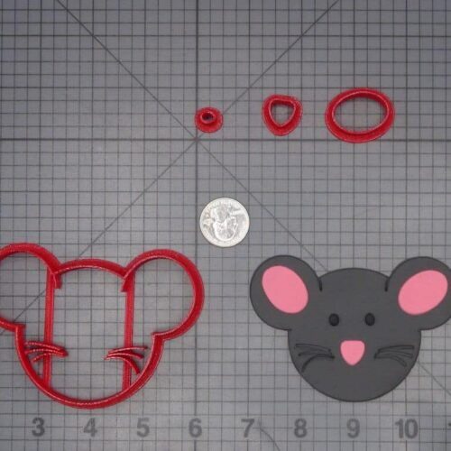 Mouse Head 266-J907 Cookie Cutter Set