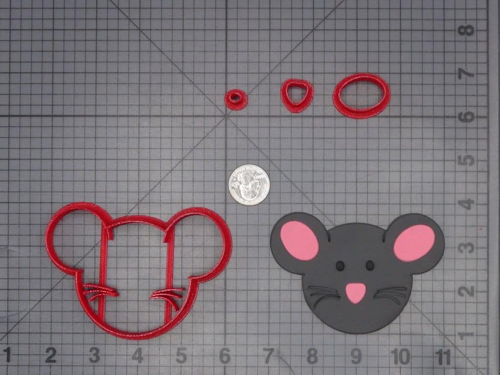 Mouse Head 266-J907 Cookie Cutter Set