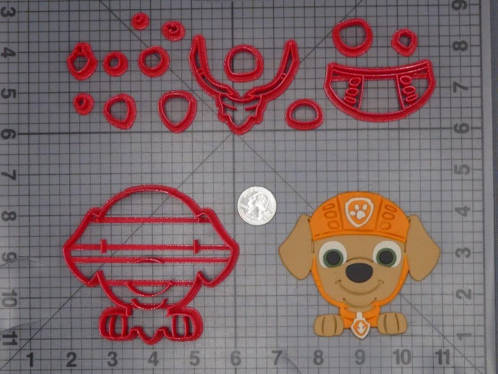 Paw Patrol - Zuma Head 266-K038 Cookie Cutter Set