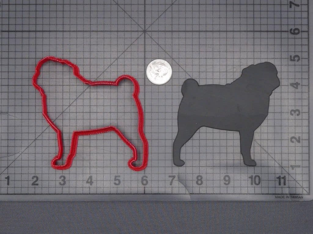 Pug Dog 266-K162 Cookie Cutter Silhouette