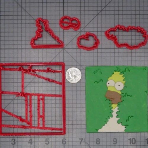 Simpsons - Homer in Bush 266-K182 Cookie Cutter Set