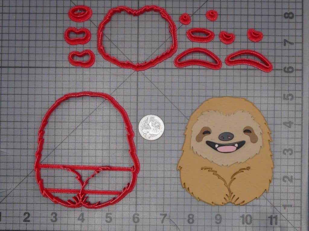 Sloth 266-K229 Cookie Cutter Set