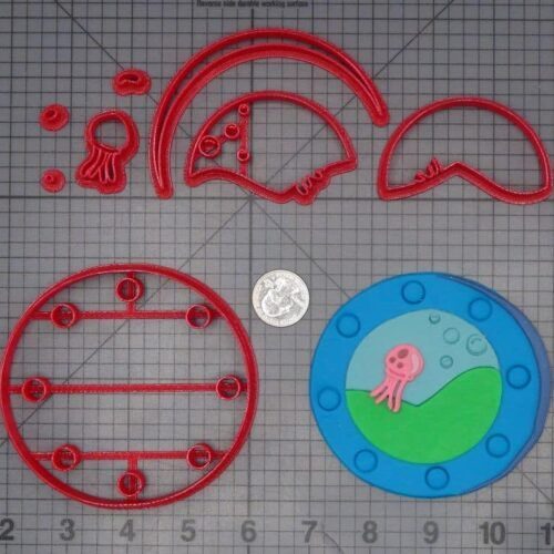 Spongebob Squarepants - Porthole Jellyfish 266-K216 Cookie Cutter Set