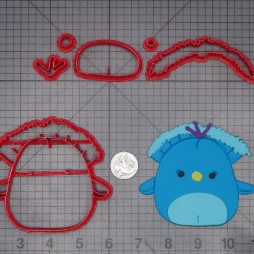 Squishmallow - Priscilla Peacock 266-K356 Cookie Cutter Set