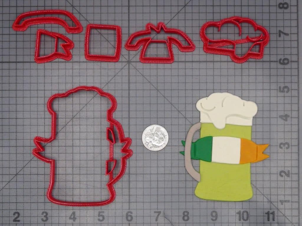 St Patricks Day - Irish Beer 266-K185 Cookie Cutter Set
