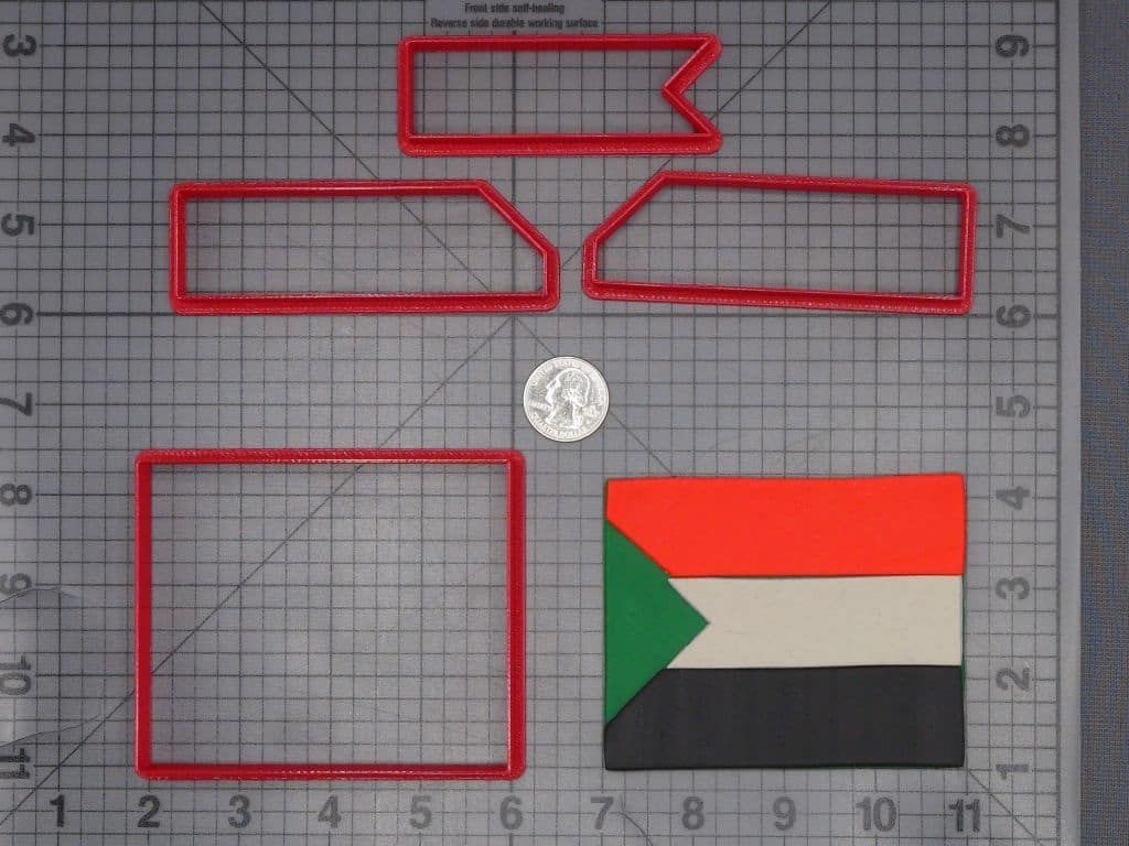 Sudan Flag 266-K065 Cookie Cutter Set