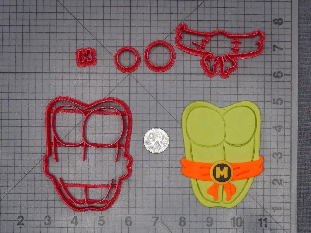 Teenage Mutant Ninja Turtle - TMNT - Shell 266-K276 Cookie Cutter Set
