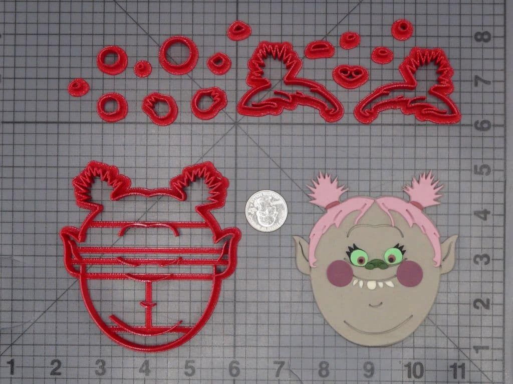 Trolls - Bridget Head 266-K178 Cookie Cutter Set