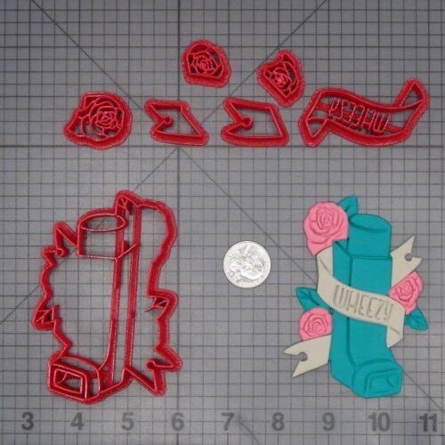 Weezy Inhaler with Flowers 266-K188 Cookie Cutter Set