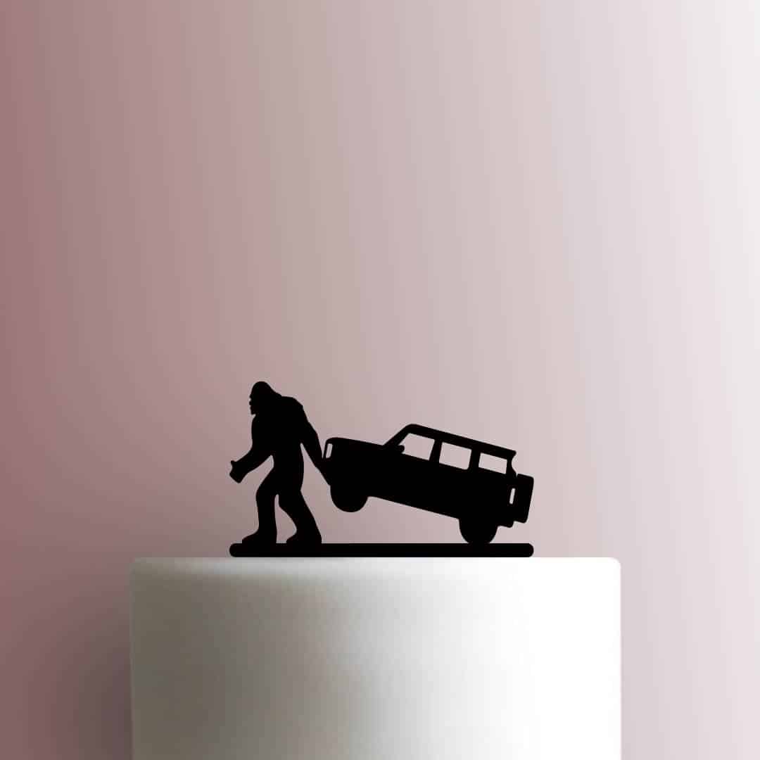 Bigfoot With Car 225-B802 Cake Topper
