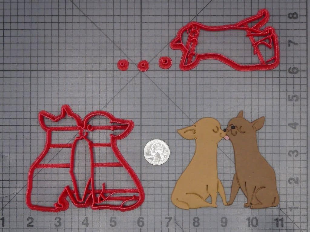Chihuahua Kisses 266-K254 Cookie Cutter Set