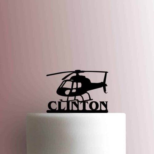 Custom Helicopter Name 225-B867 Cake Topper