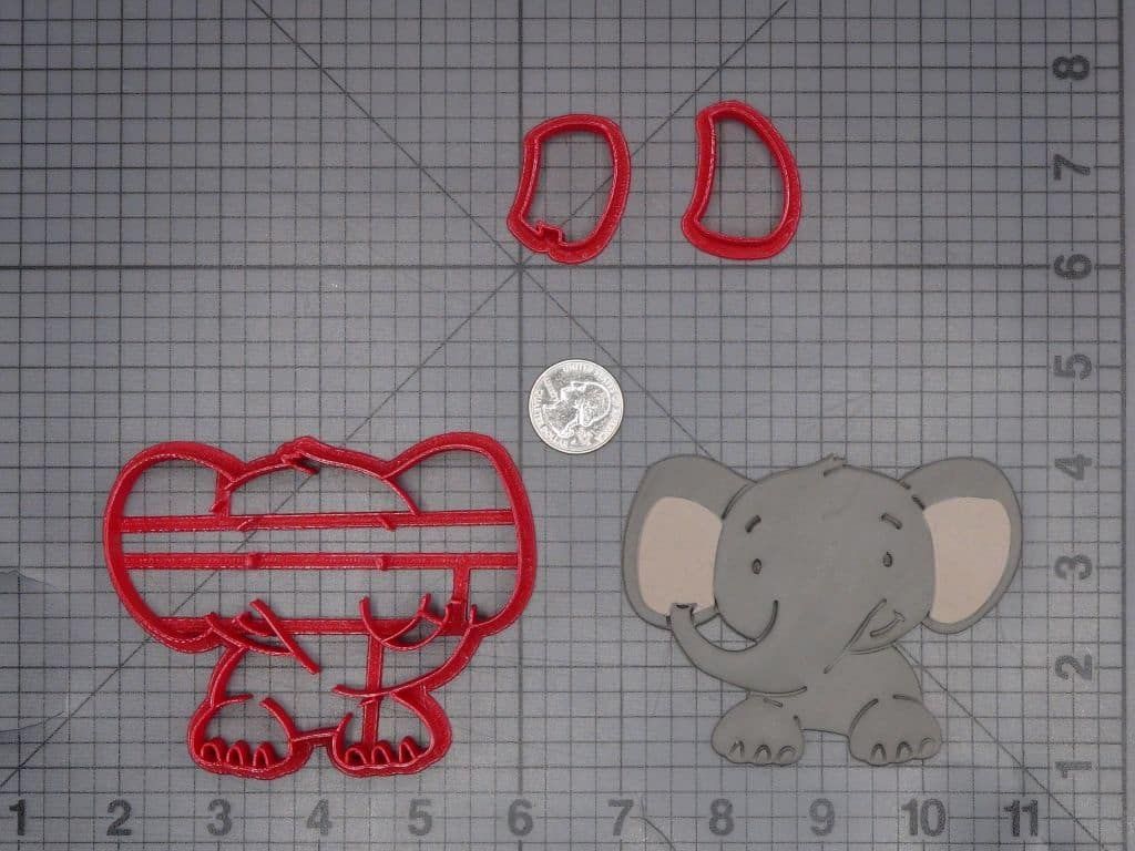 Elephant 266-K466 Cookie Cutter Set