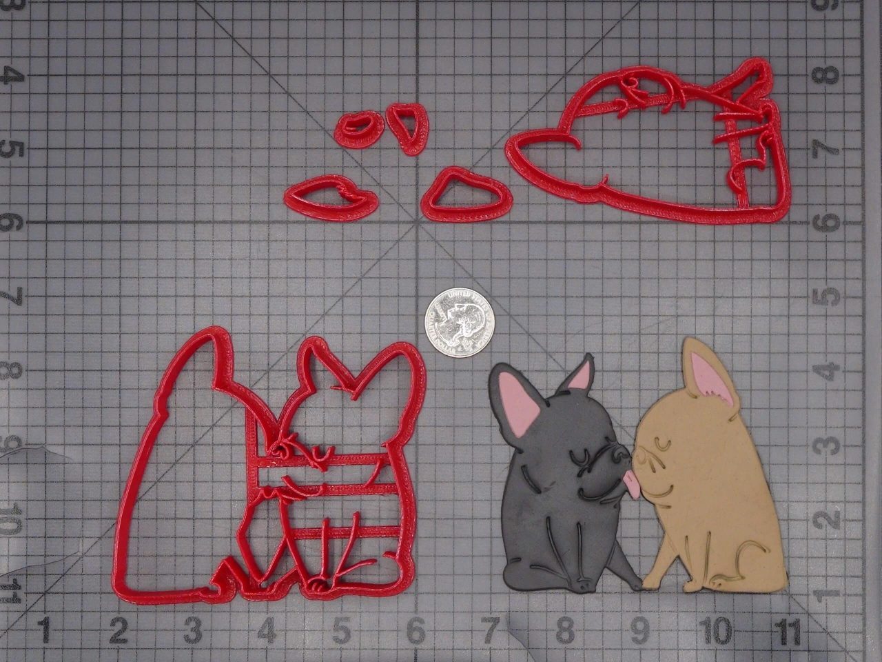 French Bulldog Kisses 266-K404 Cookie Cutter Set