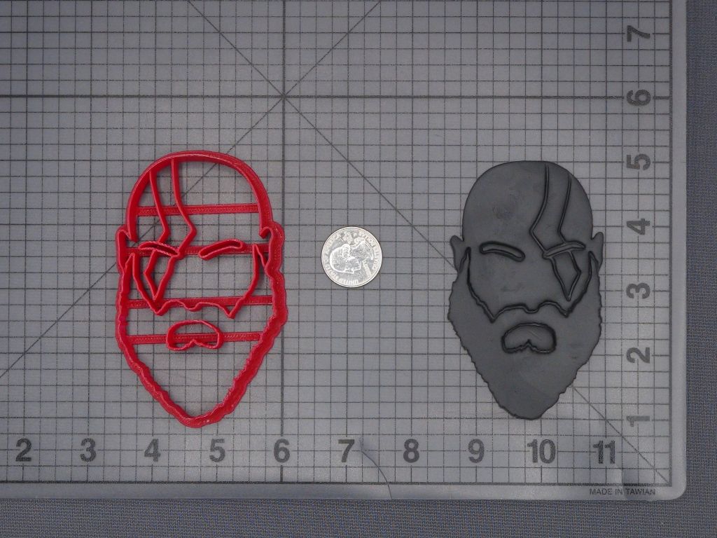 God of War - Kratos Head 266-K513 Cookie Cutter