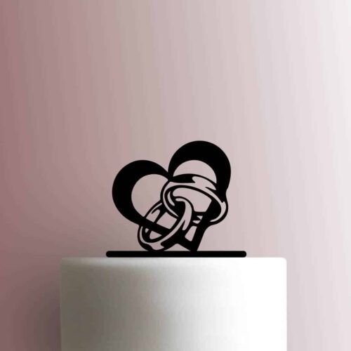 Heart Rings 225-B804 Cake Topper