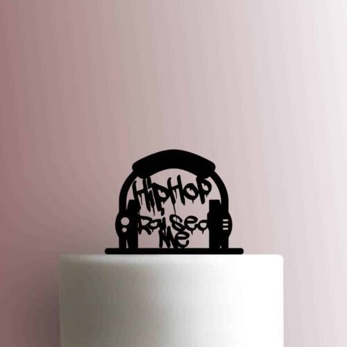 Hip Hop Raised Me Headphones 225-B781 Cake Topper