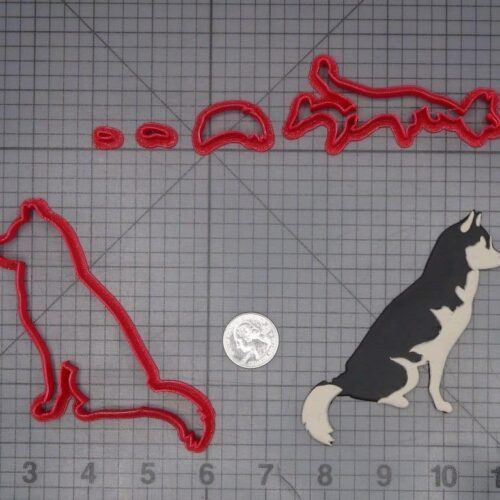Husky Dog Body 266-K473 Cookie Cutter Set