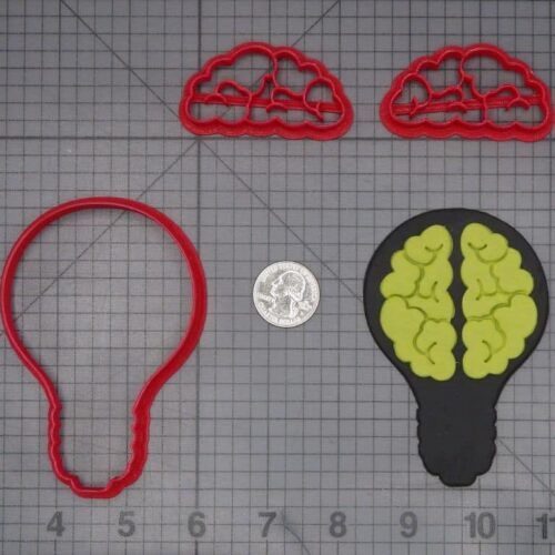 Lightbulb Brain 266-K359 Cookie Cutter Set