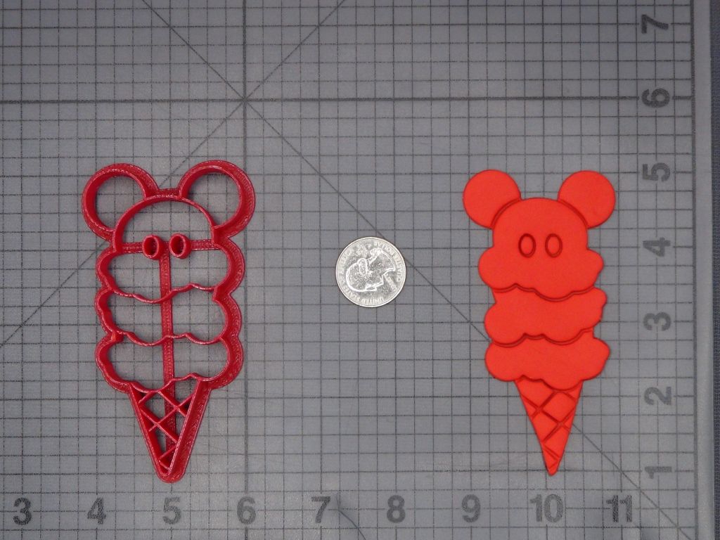 Mickey Mouse Ice Cream Cone 266-K548 Cookie Cutter