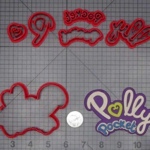 Polly Pocket Logo 266-K462 Cookie Cutter Set
