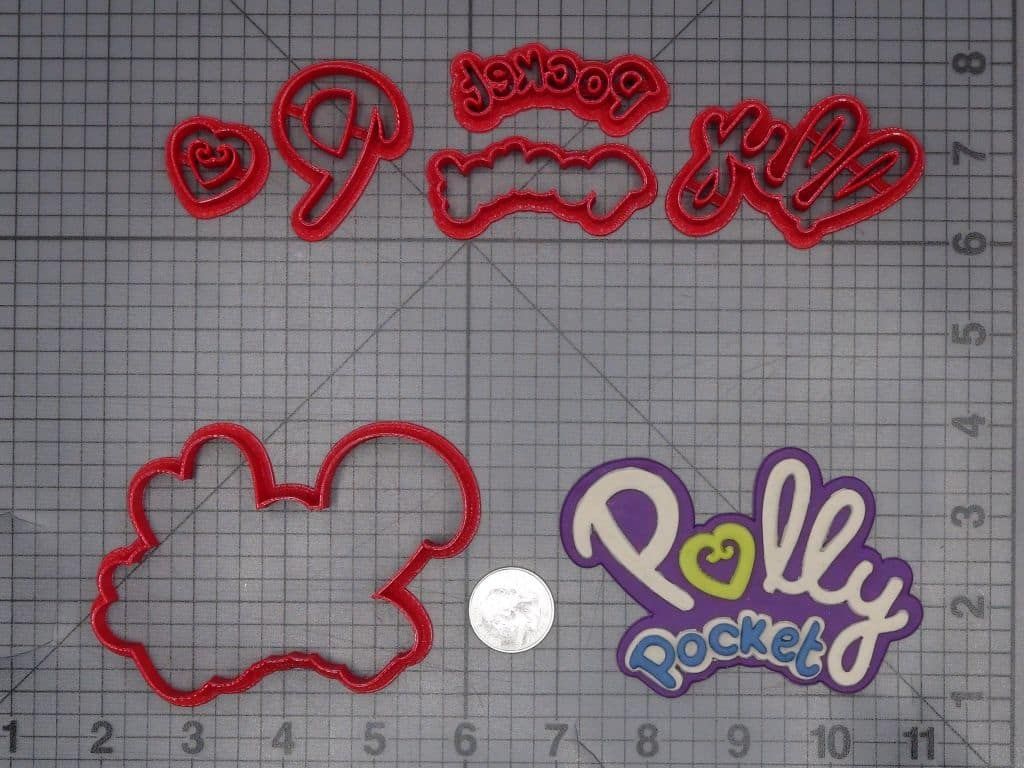 Polly Pocket Logo 266-K462 Cookie Cutter Set