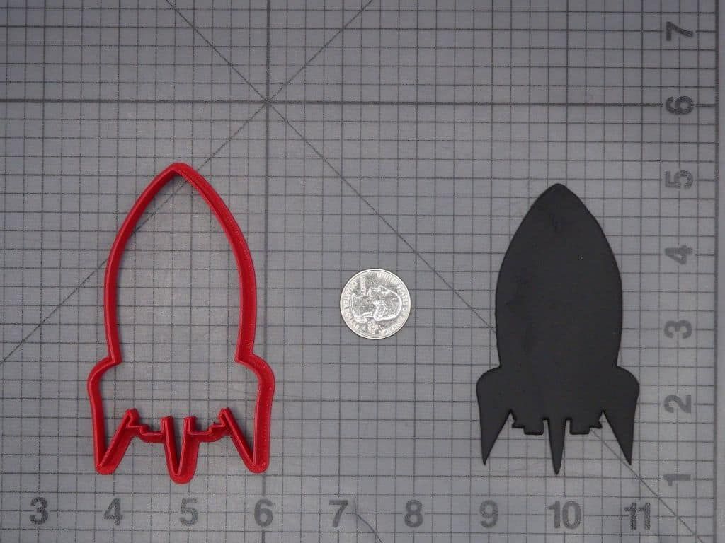 Rocket 266-K476 Cookie Cutter Silhouette