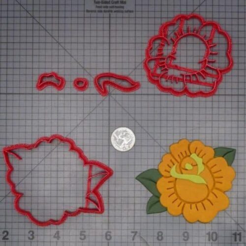 Rose Flower 266-K263 Cookie Cutter Set