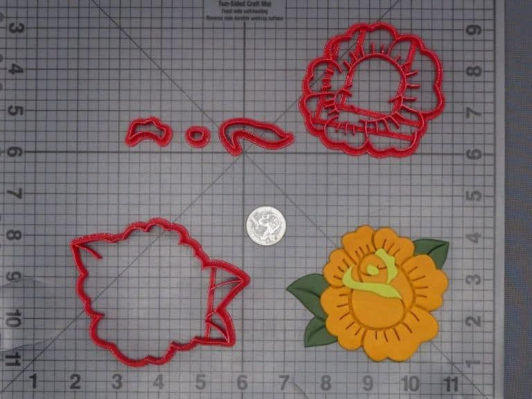 Rose Flower 266-K263 Cookie Cutter Set
