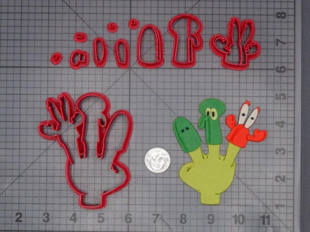 Spongebob Squarepants - Best Friends Puppets 266-K456 Cookie Cutter Set