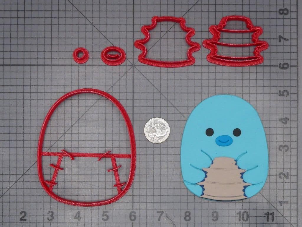 Squishmallow - Misko Water Bear 266-K313 Cookie Cutter Set