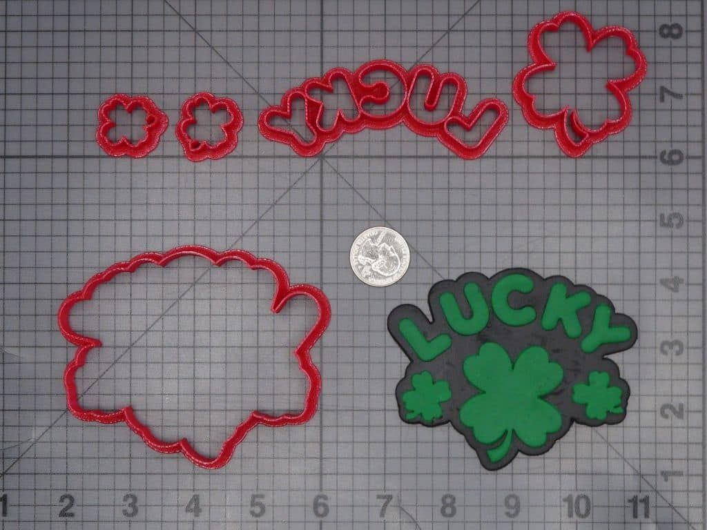 St Patrick Day - Lucky Clover 266-K465 Cookie Cutter Set