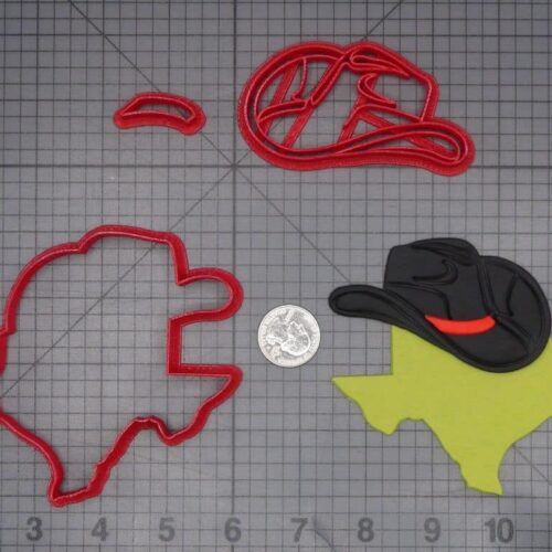 Texas Cowboy Hat 266-K324 Cookie Cutter Set
