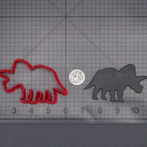Triceratops Dinosaur 266-K300 Cookie Cutter Silhouette