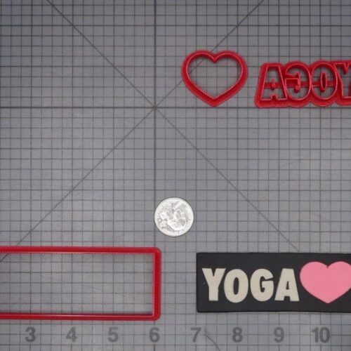 Yoga Heart 266-K322 Cookie Cutter Set