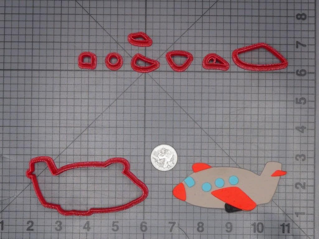 Airplane 266-K121 Cookie Cutter Set