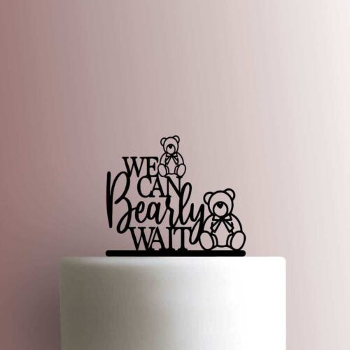 Baby Shower - We Can Bearly Wait Teddy Bear 225-B956 Cake Topper
