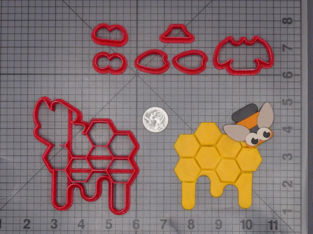 Bee Honeycomb 266-K429 Cookie Cutter Set