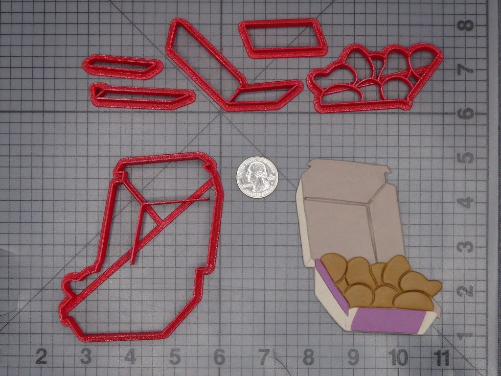 Chicken Nuggets 266-K679 Cookie Cutter Set