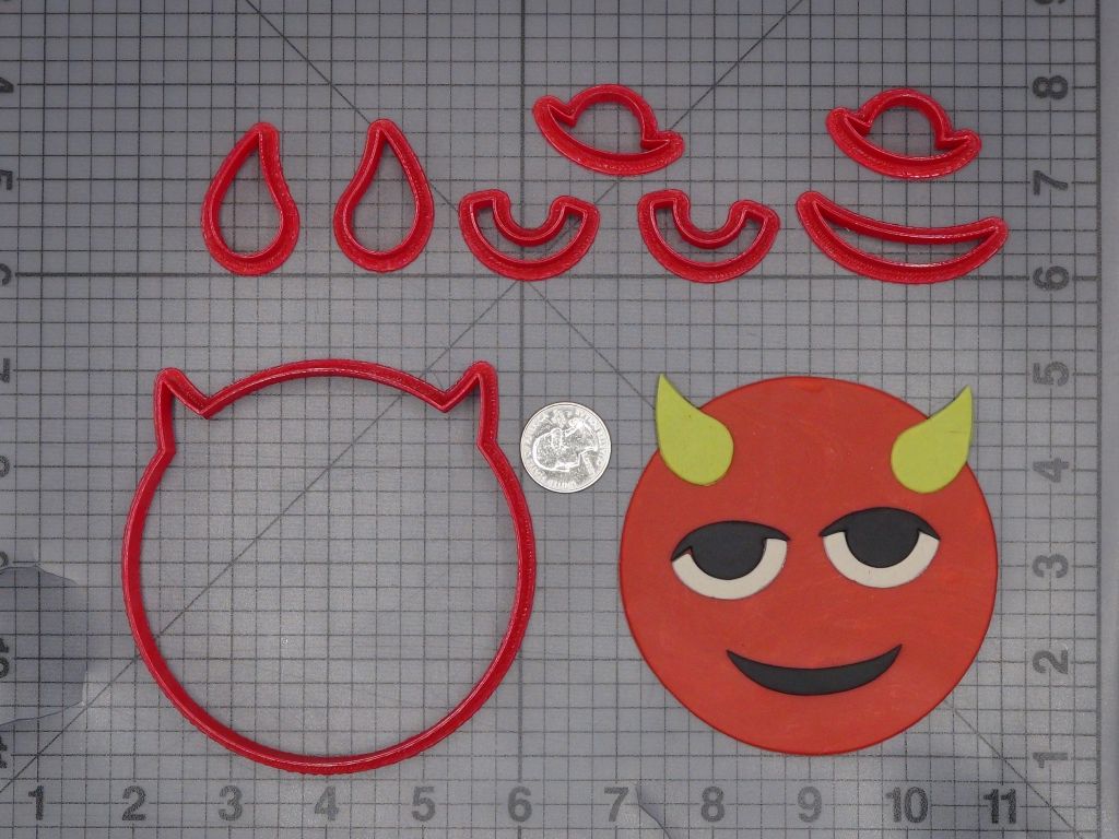 Devil Emoji 266-K559 Cookie Cutter Set