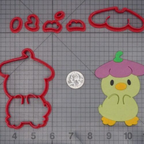Duck with Flower 266-K434 Cookie Cutter Set