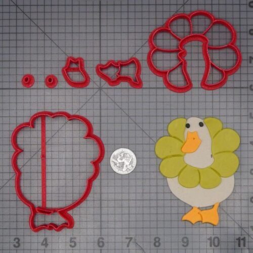 Flower Duck 266-K627 Cookie Cutter Set