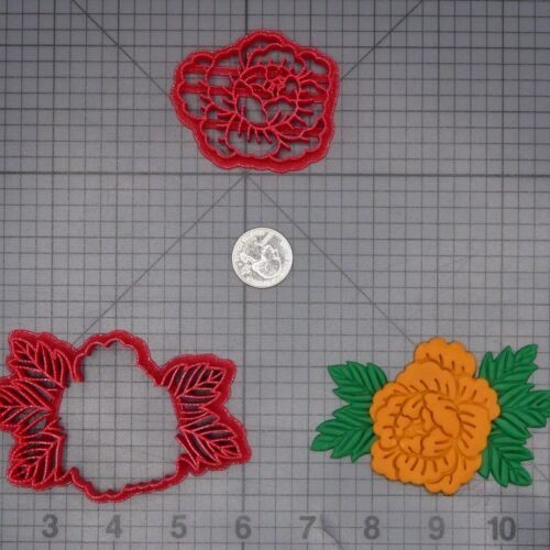 Flower Peony 266-K562 Cookie Cutter Set