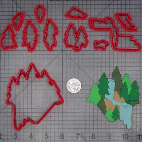 Forest Waterfall 266-K526 Cookie Cutter Set