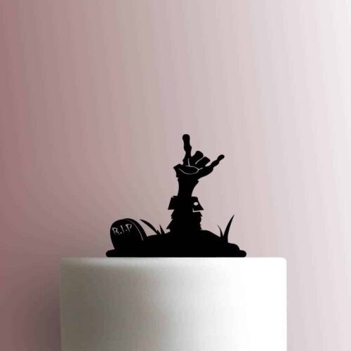 Halloween - Zombie Grave Rock and Roll Hand 225-B933 Cake Topper