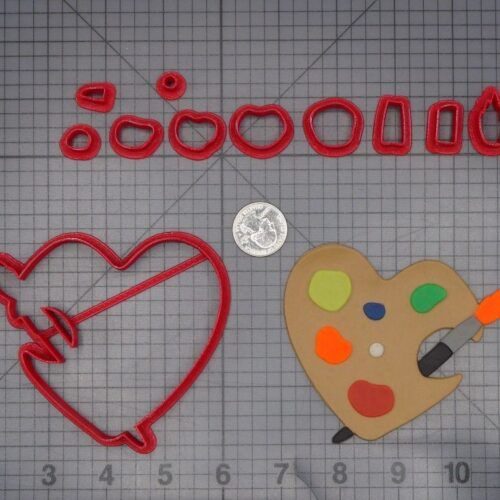 Heart Palette Paint 266-K635 Cookie Cutter Set