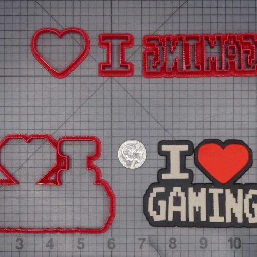 I Love Gaming 266-K564 Cookie Cutter Set