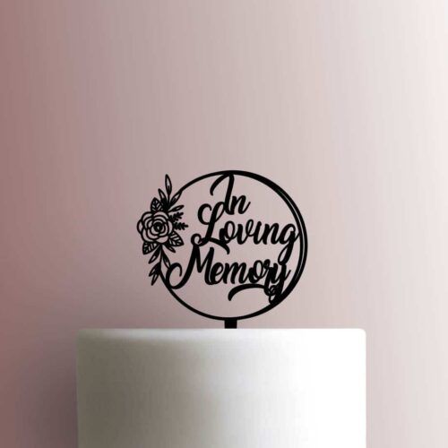 In Loving Memory Flower 225-B968 Cake Topper