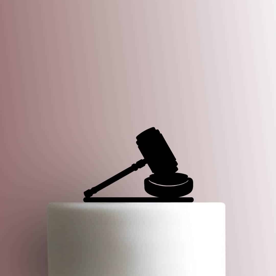 Judges Gavel 225-B954 Cake Topper
